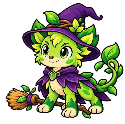 Sprigling in a Halloween costume